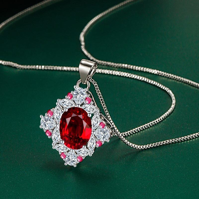 Sace Gems Классический роскошный циркон для женщин кулон ожерелье ювелирные изделия свадебное обещание вечерние подарок