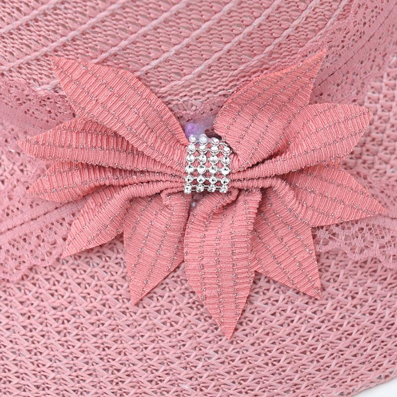 Женская летняя шляпа с защитой от солнца и солнцезащитным козырьком, модная тканая шляпа от солнца с большими полями и бантом, пляжная шляпа