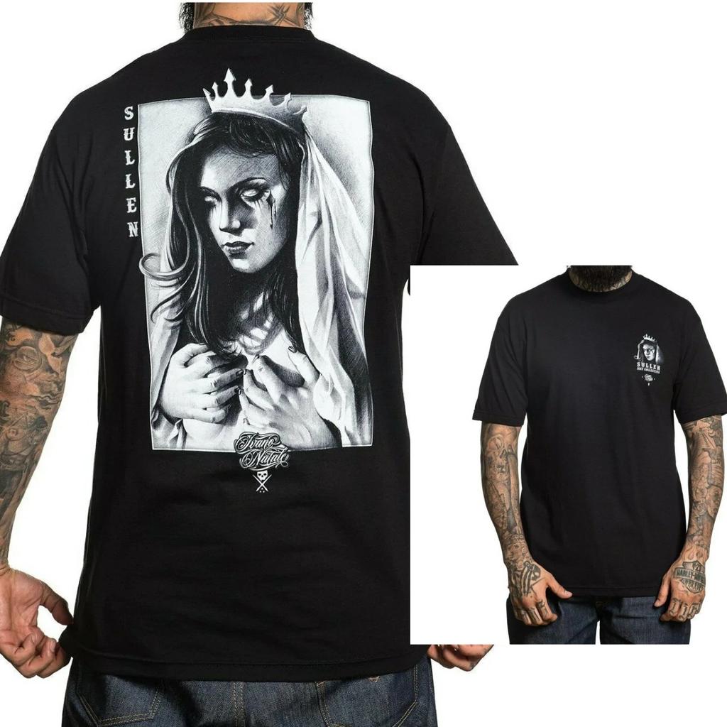 Sullen Art Collective Ivano Queen Unisexs TShirt Tattoo Clothing Highend Luxury Unisex Style Both of Unisex and Unisex