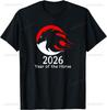 Year of The Horse 2026 Fire Horse Chinese Zodiac New Year T-Shirt Short Sleeve Tee Streetwear Printed T-shirt Camiseta