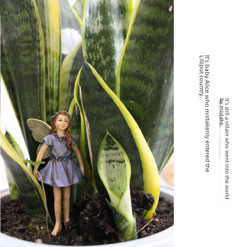 Украшения из цветочной фей из смолы Cross-Border - Креативное украшение ландшафта сада Газонные столбы