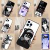 Грустная японская аниме эстетика Чехол для телефона Для iPhone 17 Air 13 16 15 11 12 14 Pro Max 13 12 mini 15 16 Plus 16e Чехол Funda