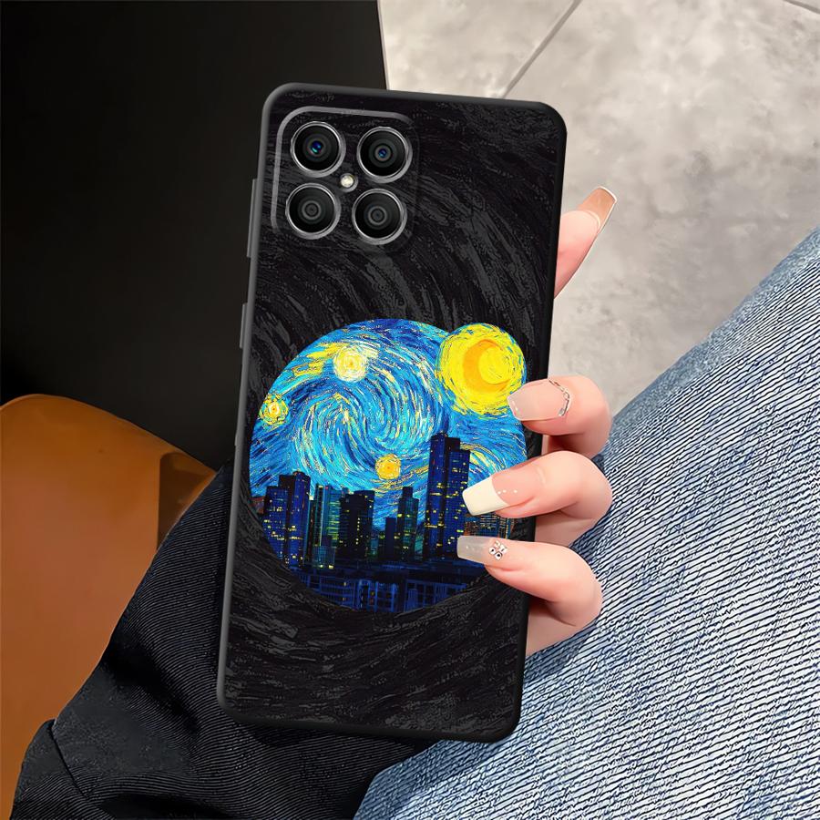 Чехол для телефона Funda для Honor X7 8X Magic5Lite X8 70 X5b 90 X6 X9a 200 400 Lite Креативный городской узор