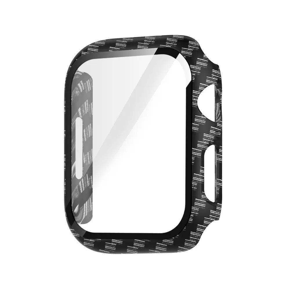 Защитный чехол с текстурой углеродного волокна для Apple Watch 1234567/8910/11SE