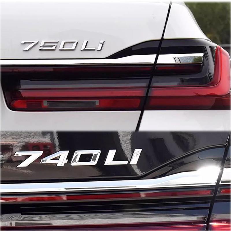 3D ABS Car Trunk Letters Logo Decals Badge Emblem Sticker For BMW 7 Series 730Li 740Li 745Li 750Li 760Li G11 G12 E38 E65 E66 F01