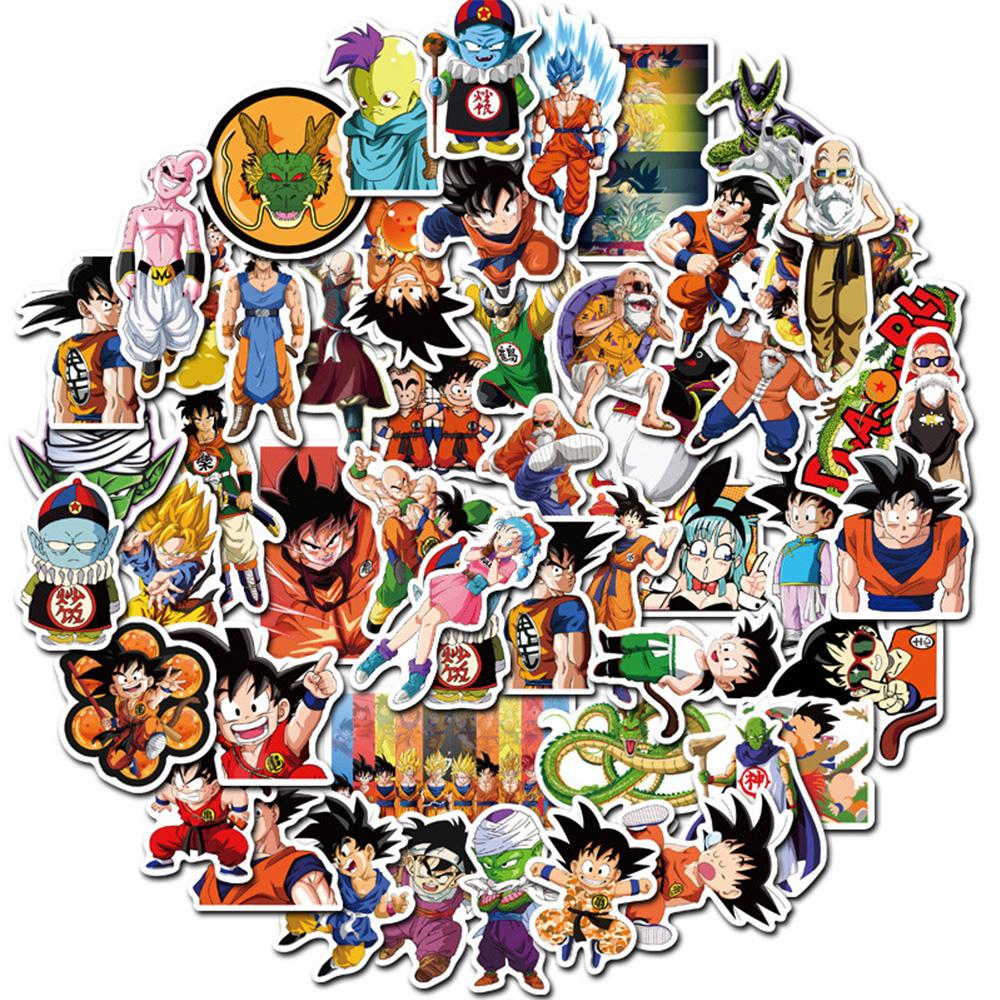 10/30/50 шт. Наклейки с граффити из аниме Dragon Ball Супер Сайян Сон Гоку Наклейка на телефон, ноутбук, шлем Крутые мультяшные наклейки