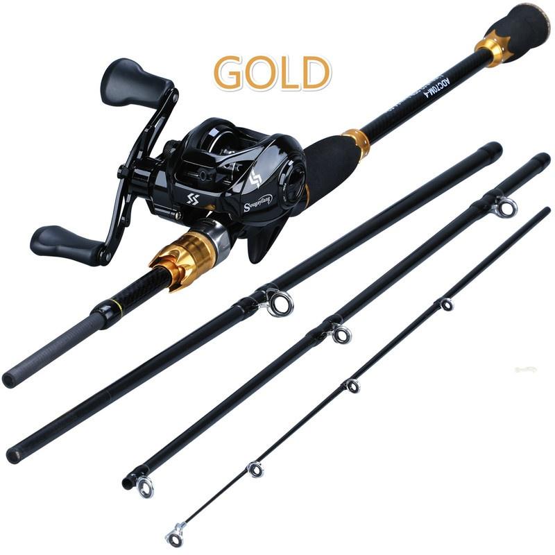 Набор катушек для пресноводной и морской удочки, 1,8-2,1 м, дорожная удочка, 12 + 1BB, катушка для приманки, окунь