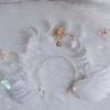 Повязка на голову с перьями солнца, ленты для волос в стиле Лолиты, креативный обруч для волос с крыльями ангела, женские/девочки