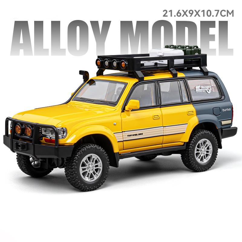 1:24 Toyota Land Cruiser LC80 FJ LC250 Tacoma Tundra Внедорожник SUV Металлический Литой Модель Автомобиля Домашние Модные Украшения Коллекция