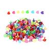 100 шт. цветных шплинтов, металлических застежек для бумаги, круглых гвоздей, гвоздей в форме сердца, гвоздей в форме цветка, гвоздей для скрапбукинга для бумажного творчества