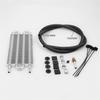 Radiator Remote Aluminum Transmission Oil Cooler +Hose/Mounting Kit