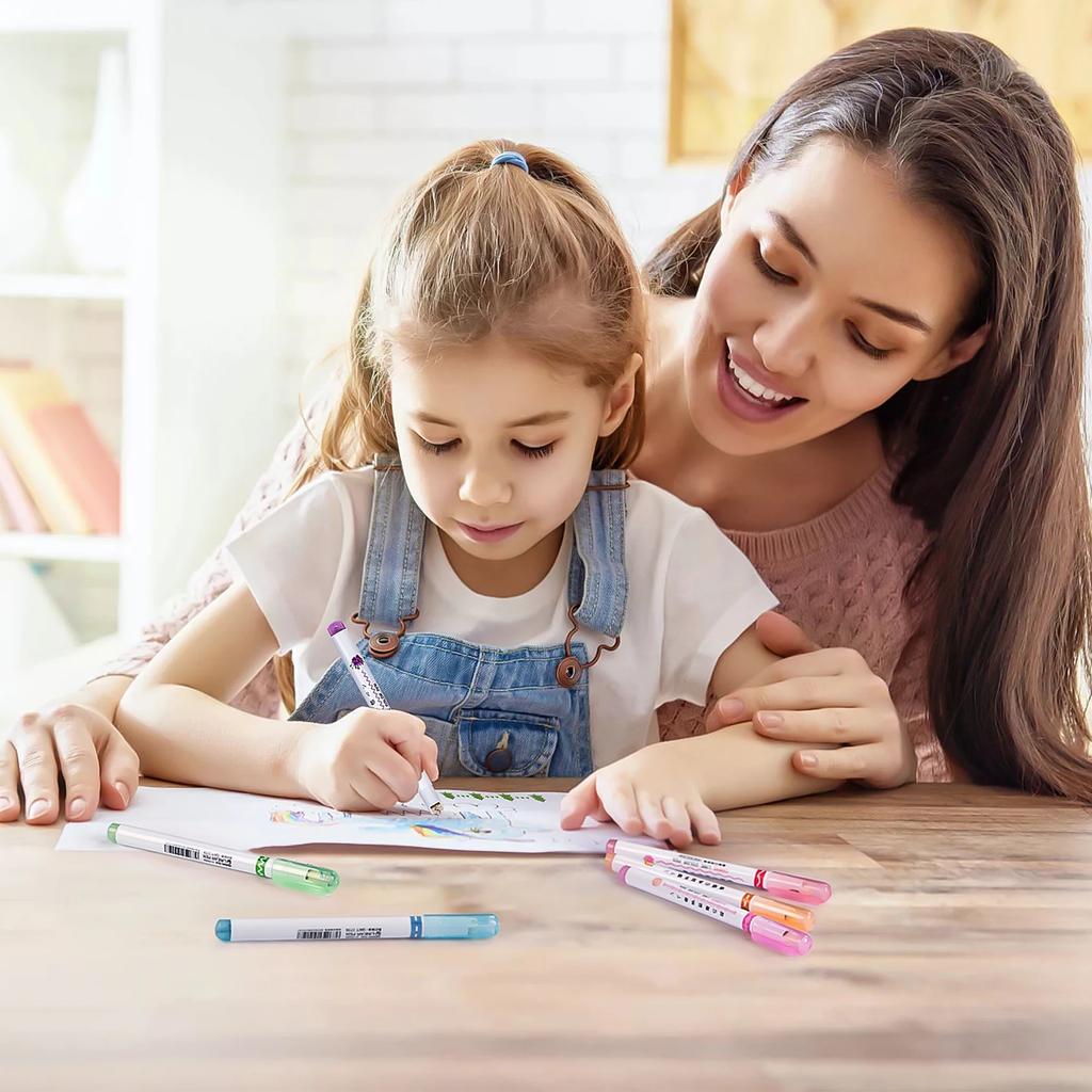 3 шт. Kawaii Flowers Line Shaped маркеры-маркеры с роликовым наконечником изогнутые линейные маркеры для письма канцелярские принадлежности для рисования