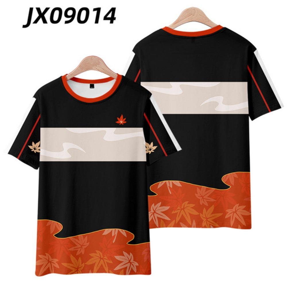 Футболка Game Genshin Impact с принтом KukiShinobu, 3D-косплей, унисекс, уличная одежда Harajuku, детский топ y2k, мужские и женские футболки с круглым вырезом