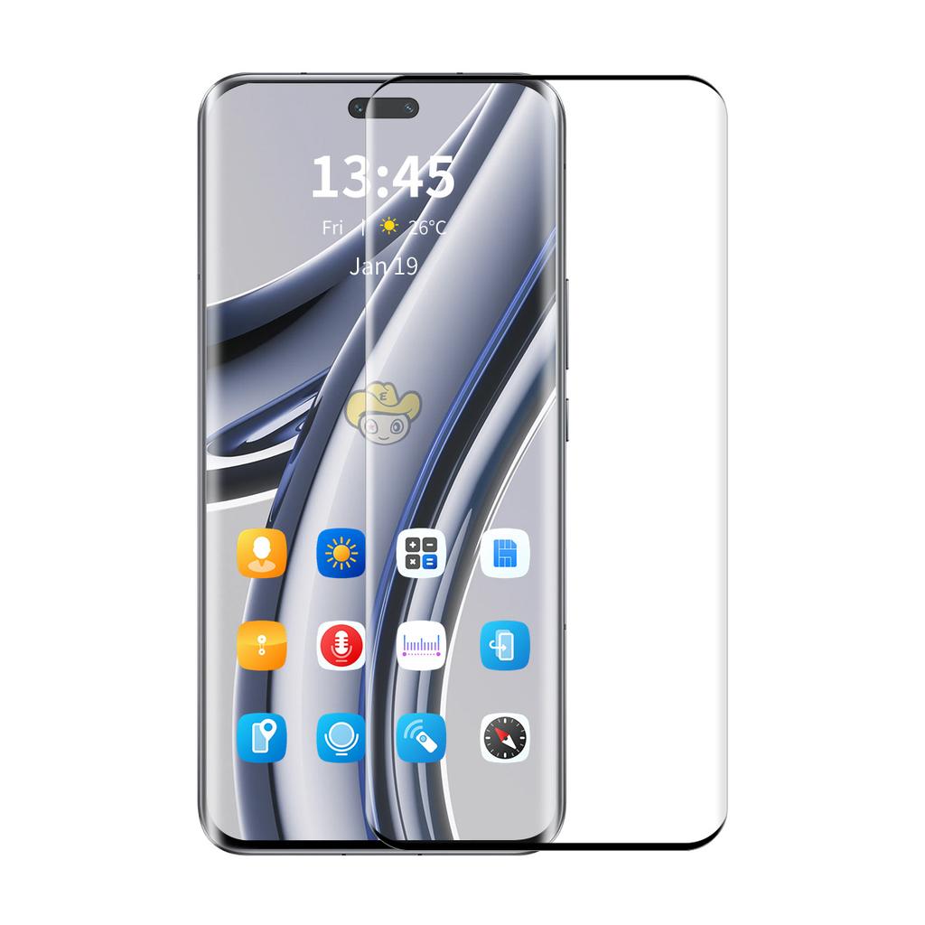 For Honor Magic6 Pro 5G Tempered Glass ENKAY HAT PRINCE Screen Protector 3D Curved Clear Screen Film Support Fingerprint Unlock