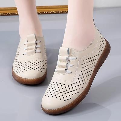 Модная женская обувь с мягкой подошвой, женская вулканизированная обувь, полая, повседневная обувь из искусственной кожи, легкие туфли Zapatillas De Mujer