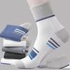 10 Pairs of Men's Autumn Color Striped Deodorant Non Slip Breathable Tube Socks