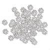 Ассортимент из 200 бусин-разделителей в форме снежинок для самостоятельного изготовления украшений и поделок