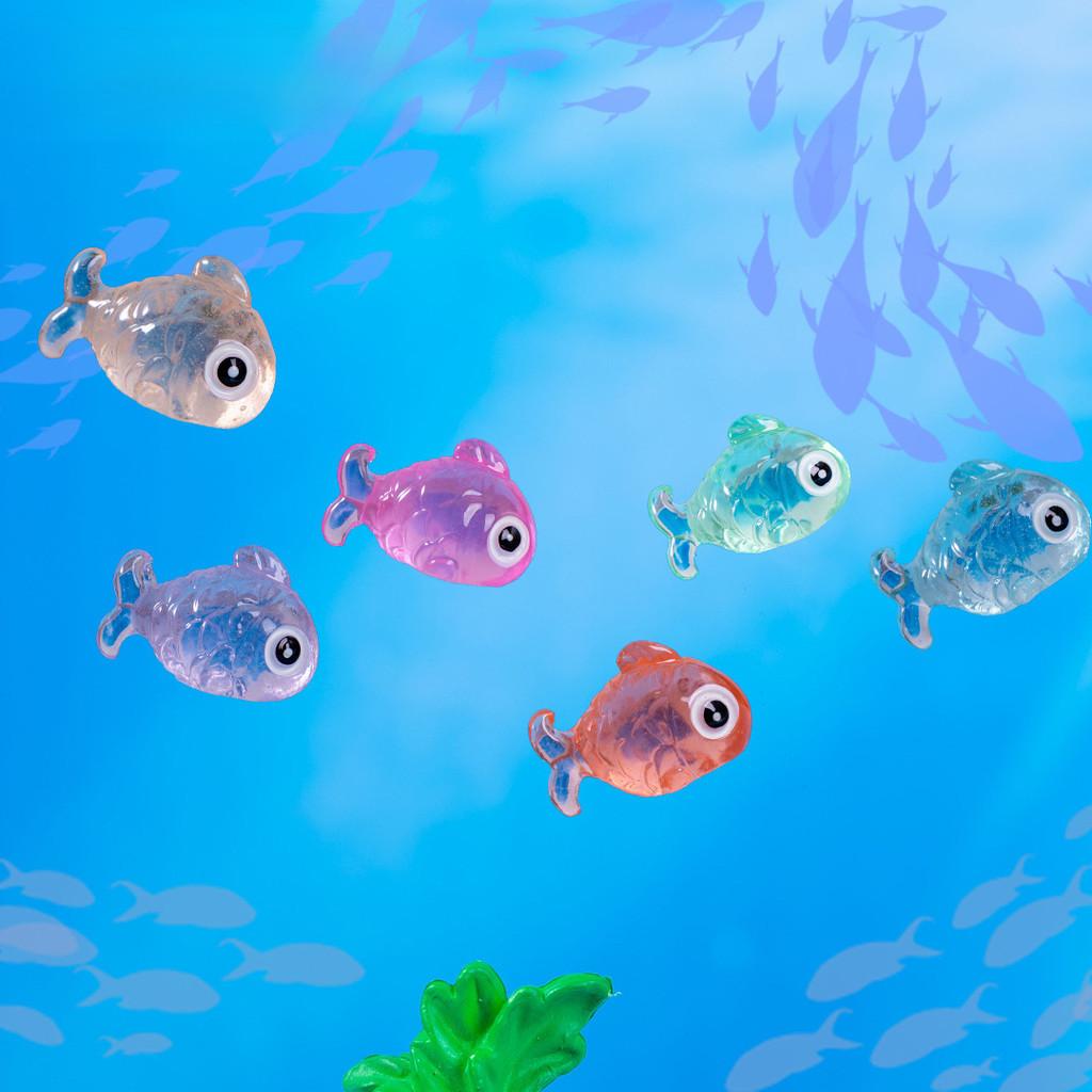 Красочная Светящаяся Рыбка Ремесло из Смолы Миниатюрное Украшение Для Моховых Террариумов и Аквариумов