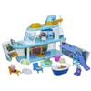 Figurine Le bateau de croisière de Peppa, coffret de jeu à étages avec 17 pièces, jouets préscolaires Peppa Pig, dès 3 ans