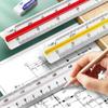 Technical Triangular Scale Ruler 30cm Architect Ruler Multifunction Drawing Ruler School