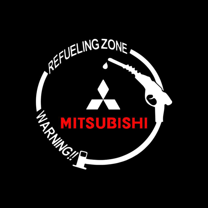 1Pcs Car Fuel Tank Cap Stickers Vinyl Fashion Decoration Decals For Mitsubishi ASX Lancer Pajero Outlander L200 Lancer EX Pajero