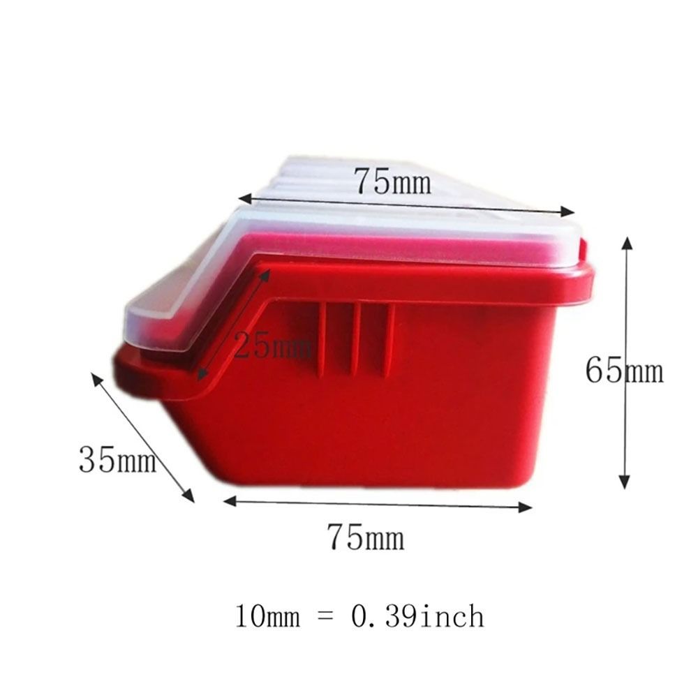 1Pcs Blue Red Screw Organizer Box with Lid Tool Part Container Bin New Parts Storage Box