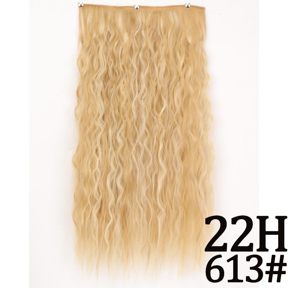 MERISIHAIR Длинные волнистые синтетические волокна 22 дюйма 5 зажимов для наращивания волос Волнистые прямые волосы Черный Коричневый Блондинка Повседневная одежда