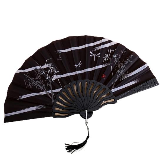 Складной вентилятор с глянцевой текстурой. Красивые различные стили. Гладкая поверхность. Тонкая работа. Украшение. Ткань Оксфорд. Ручной вентилятор в китайском стиле. Товары для дома.