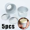 5шт круглая мини-форма для торта со съемным дном, форма для пудинга, набор форм для выпечки «сделай сам»
