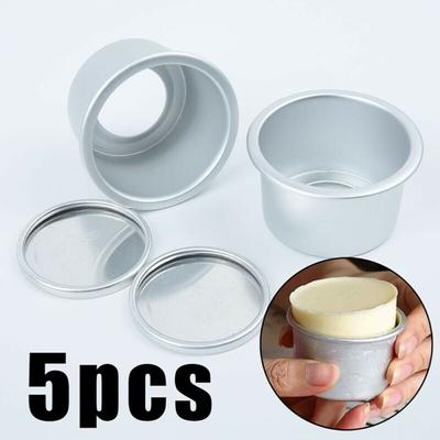 5шт круглая мини-форма для торта со съемным дном, форма для пудинга, набор форм для выпечки «сделай сам»