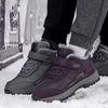 Зимние высокие кроссовки для ходьбы для внешней торговли, водонепроницаемые бархатные хлопковые ботинки для среднего и пожилого возраста, нескользящая обувь для пожилых людей, зимняя обувь