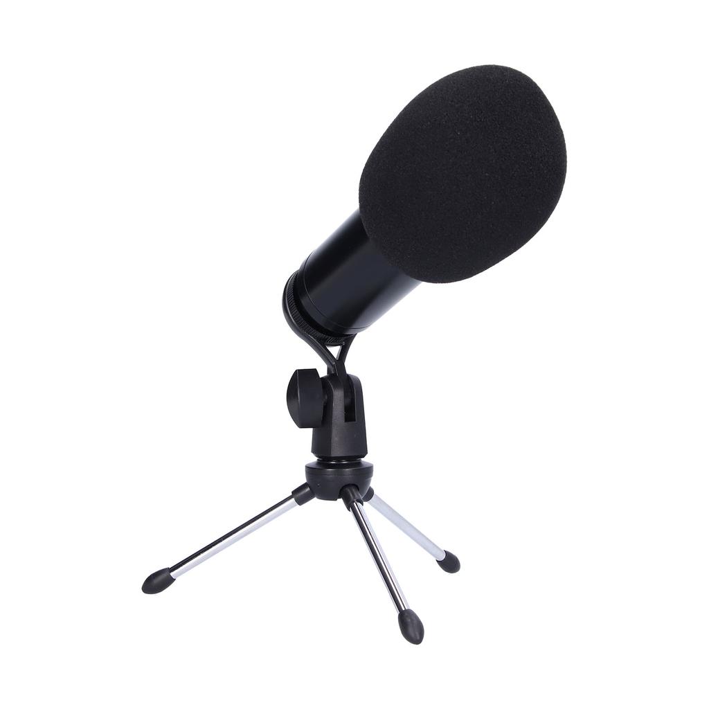 Cardioid Condenser USB Microphone Noise Reduction Wired Microphone for Computers Radio Broadcasting
