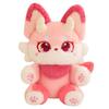 Plush Fantasy Fox Toy Soft Short Fur Stuffed Animal Doll For Kids Birthday Gift