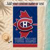 Пляжное полотенце Montreal Canadiens с индивидуальным именем и текстом, персонализированное, мягкое, для пляжа, бассейна, дома, декор, подарок