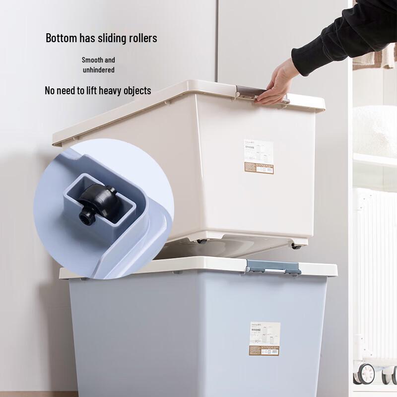 Chahua Plastic Storage Bins with Wheels
