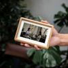 New 6/7/8 Inch Black Walnut Photo Frame Real Wooden Handmade Mortise Tenon Photo Frame Simple Display Photo Frame