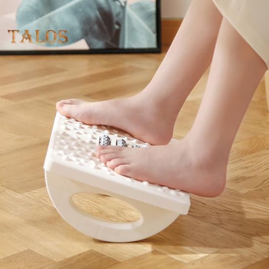 Табурет-качалка для ног с массажным роликом для облегчения боли при ахиллите, подошвенном фасциите, качающаяся подставка для ног, домашний офис, подстольный массажный низкий табурет
