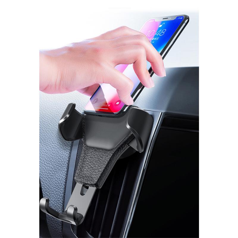 Universal Gravity Auto Phone Holder Car Air Vent Clip Mount Mobile Phone Holder CellPhone Stand Support For iPhone For Samsung