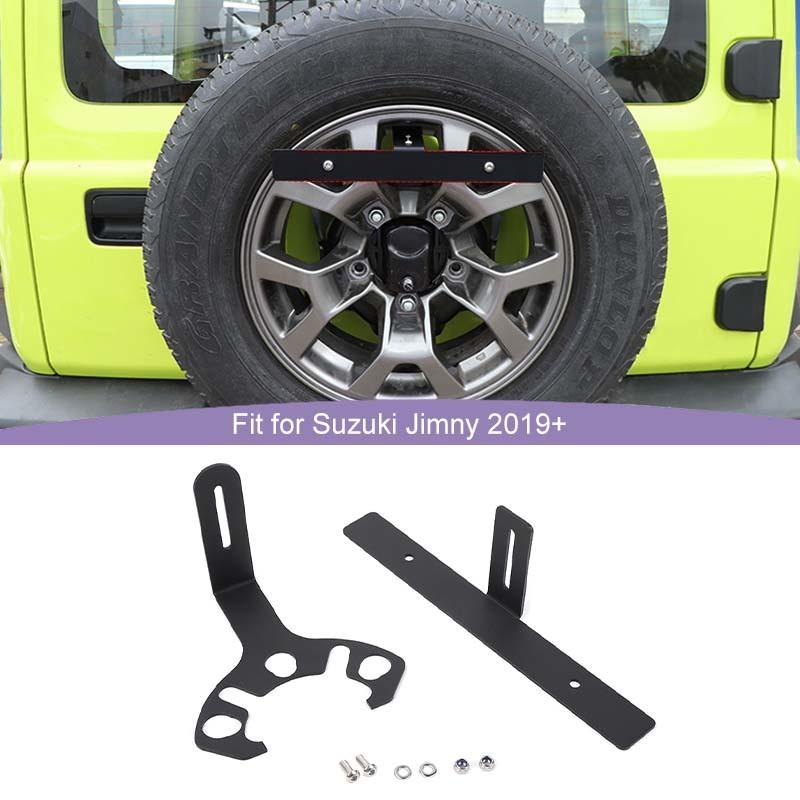 US Regulations Spare Tire License Plate Holder Bracket Mounting Fit For Jeep Wrangler TJ JK JL For Suzuki Jimny For Ford Bronco Exterior Accessories
