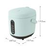 Macaful Cookware Mini Rice Cooker White MRC-15L-GRG