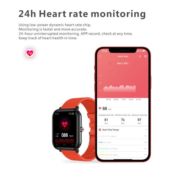 Q9Pro 1.7 Inch Multifunctional Large Touch Smart Watch Screen IP68 Waterproof Sport Bracelet