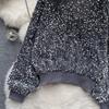 Осенне-зимний новый дизайн Sense с тяжелыми пайетками Magnanimous Fashion Light Luxury Senior Sense Sweater