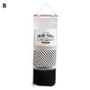 3 Pockets Hanging Storage Bag Wall Mounted Wardrobe Sundries Hanging Bag Cotton Linen Bathroom Toiletry Home Decor Hanging Bag