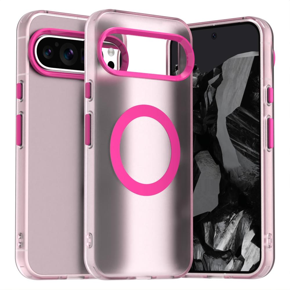 Frosted Clear Magnetic Wireless Charge Armor Magsafe Case For Google Pixel 10 9 8 Pro XL 9A 8A Military Shockproof Candy Cover