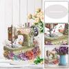 2D Flat Print Stitch Machine DIY Desktop Diamond Art Kits Diamond Painting Desktop Decorations for Home Office Desktop Decor