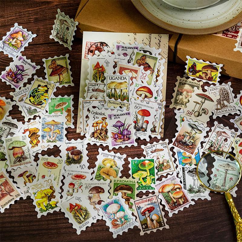 50 листов Серия «Филателистический музей» Наклейки на тему почтовых марок Материал для скрапбукинга Ручной работы Дневник Альбом Джанк Журнал Принадлежности