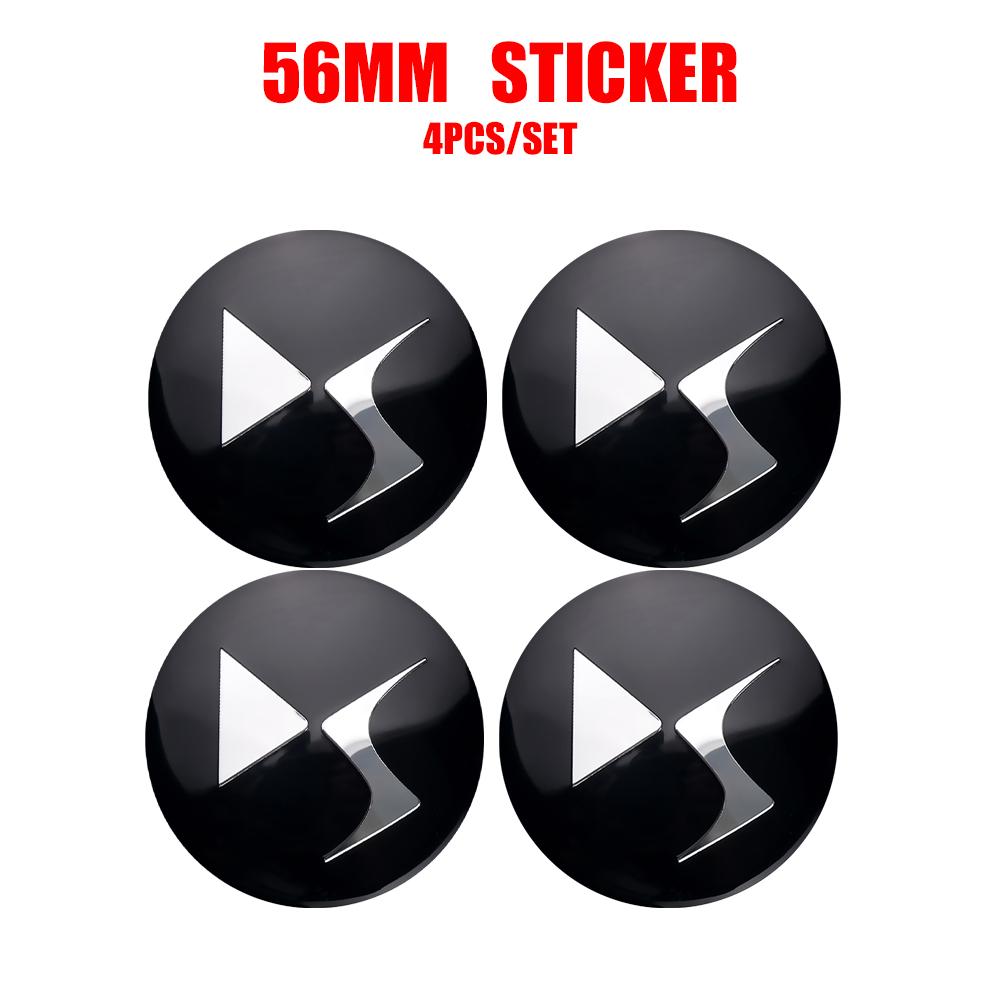 4pcs 56/60MM Car Wheel Center Caps For Citroen C3 C4 Picasso C4L DS C6 Logo Emblem Replacement Rim Hub Cover Styling Accessories