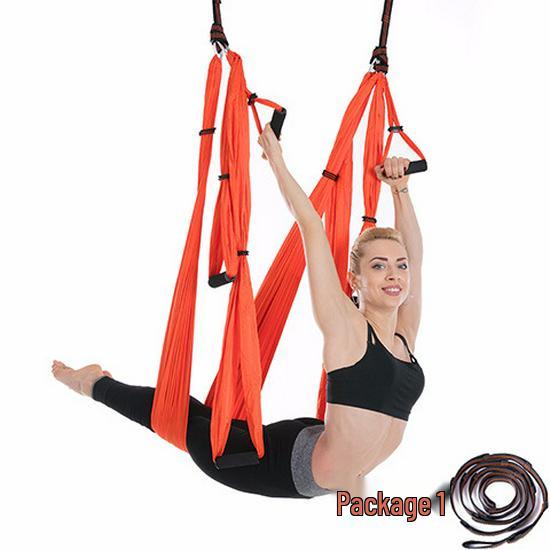 Гамак для воздушной йоги с удлинительным ремнем «Дейзи Чейн», неэластичный набор для занятий в помещении