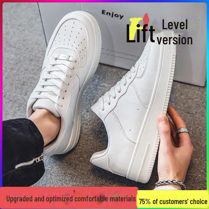 Men's Black Casual and Trendy Air Force Sports Shoes for Autumn and Winter