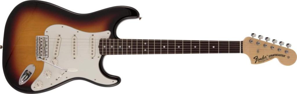 Fender Electric Guitar Made In Japan Traditional Late 60s Rosewood Sunburst Stratocaster®, Fingerboard, 3-Color